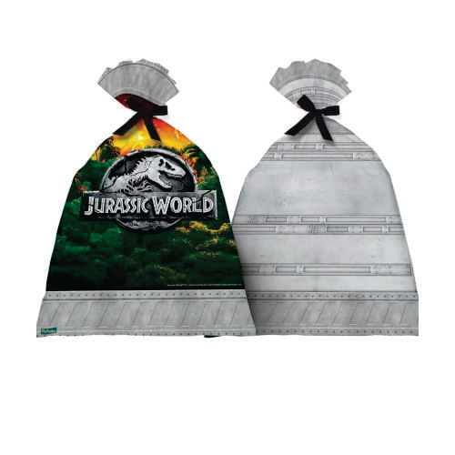Sacola Plast. Jurassic World 2 C/ 8 Un Festcolor