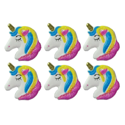 Biscuit Comestivel Unicornio P 6un (453) Jady