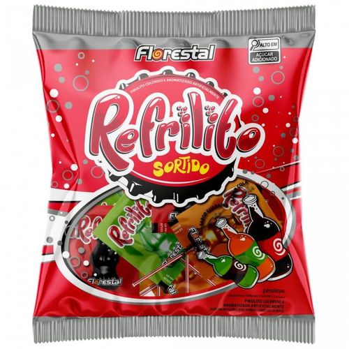 Pirulito Refrilito Sortido 500 Gr Florestal