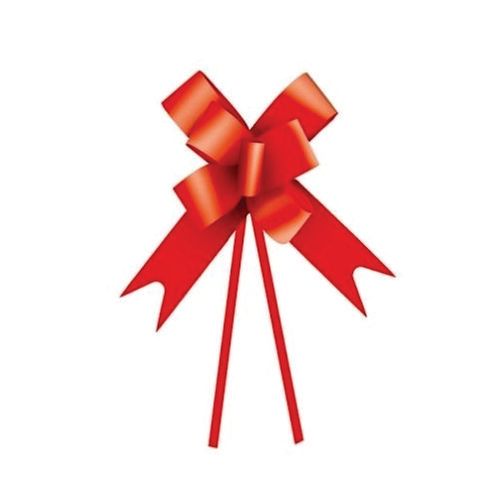 Laço Pronto Liso Vermelho 30mm C/ 10 Un Brfestas