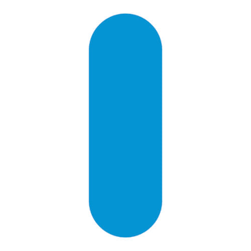 Letra E.V.A polIpol 2x12 Azul (Lpi302) Grintoy