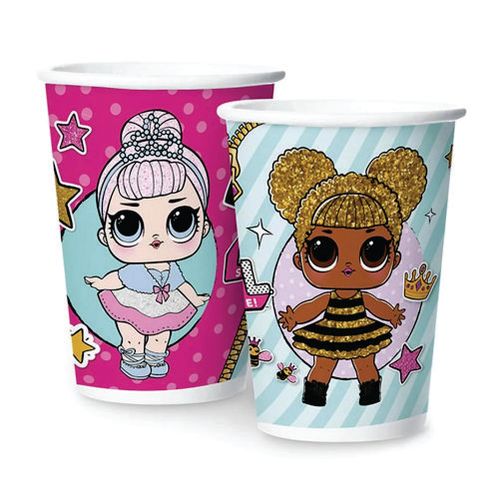 Copo Descartavél Papel 180 Ml Lol C/8 Un Regina