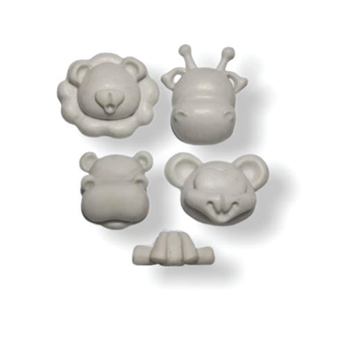 Molde Silicone Bichos Cabeca Corpo (B5242) Vianna