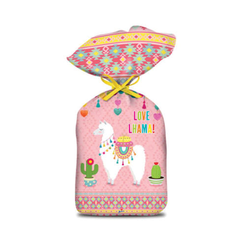 Sacola Plast. Lhama C/ 8 Un Junco