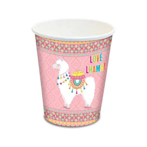 Copo Papel 180 Ml Lhama C/ 8 Un Junco