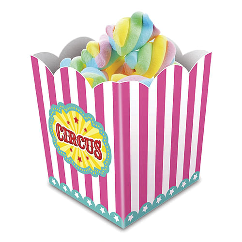 Cachepot Circo Menina C/ 8 Un Junco