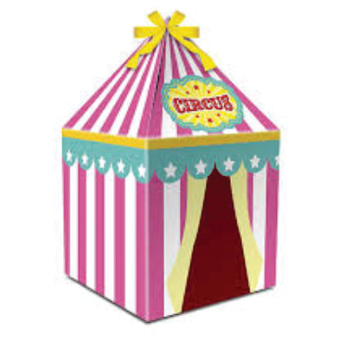 Caixa Tenda Circo Menina C/ 8 Un Junco