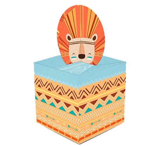 Caixa Lembrancinha Animais Na Floresta 8un Junco