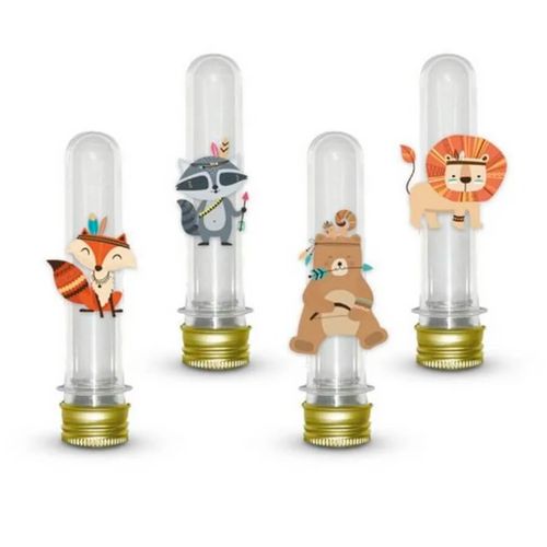 Cartela Aplique Animais Na Floresta C/ 12 Pçs Junco