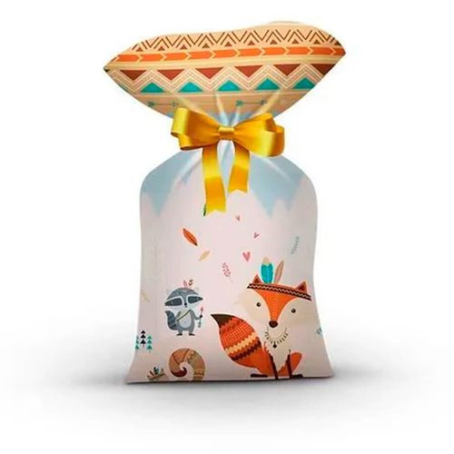 Sacola Plast. Animais Na Floresta Junco C/ 8 Un Junco