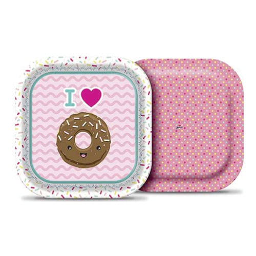 Prato 18 Cm Donuts C/ 8 Un Junco