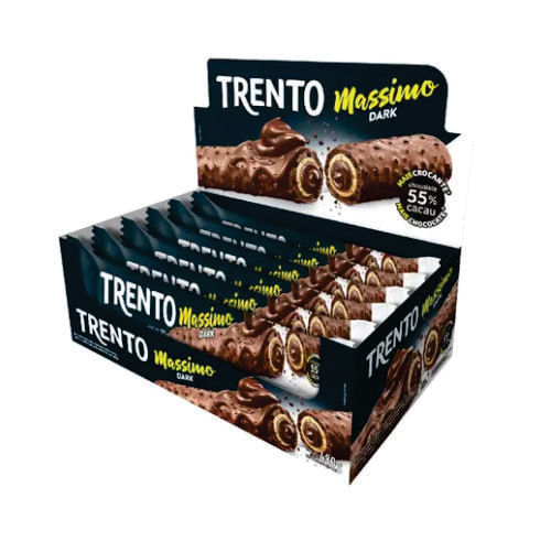 Wafer Trento Massimo Dark 480 Gr (16un X 30gr) Peccin