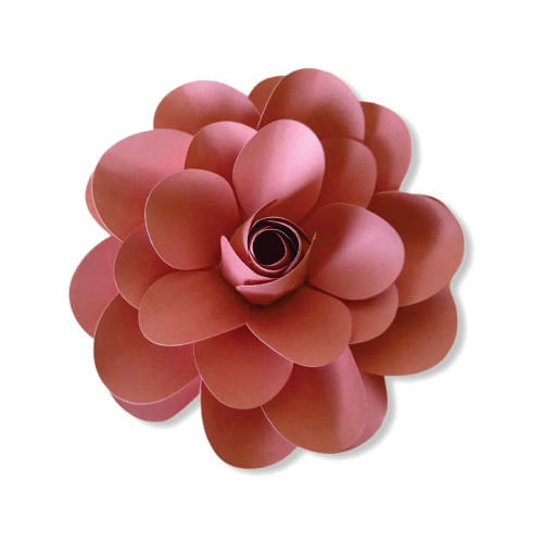Flor De Papel Lotus C/ 02 Unid. Coral (7323) Decora