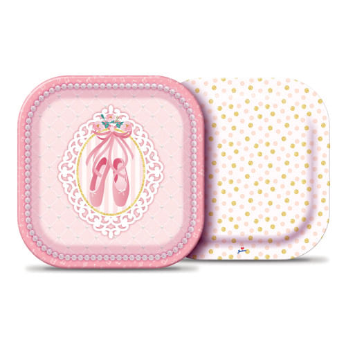 Prato 18 Cm Bailarina Novo C/ 8 Un Junco