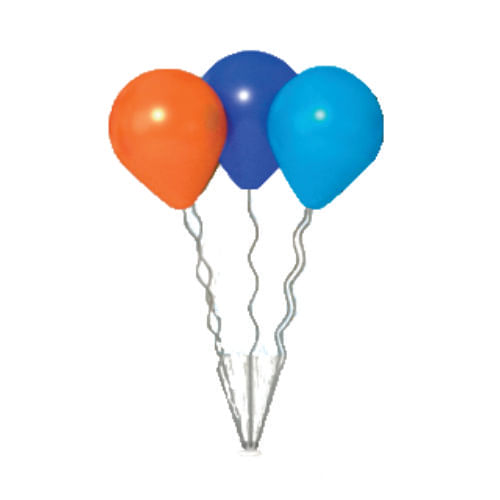 Suporte P/ Bexiga Espiral Cristal (Dc1028) 30 Cm C/ 5 Haste Grintoy