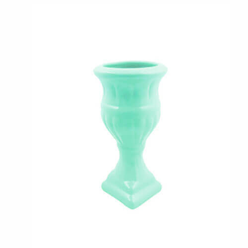 Vaso Grego Grande Verde Acqua Ceramica A27 X L18 Cm (3027) Elaine