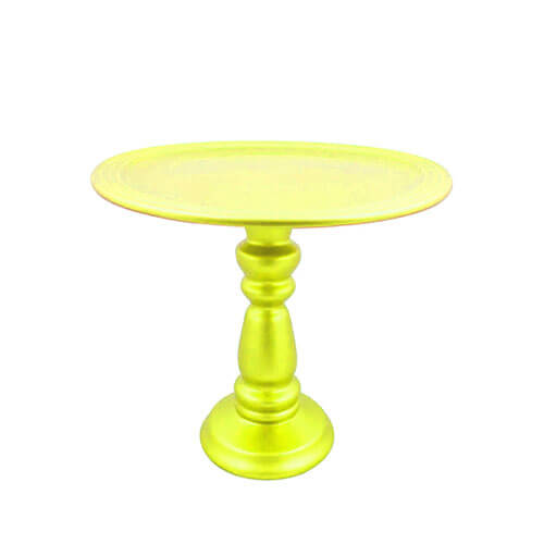 Boleira Disco Grande Amarelo Ceramica A31x L24,5 Cm (8492) Elaine