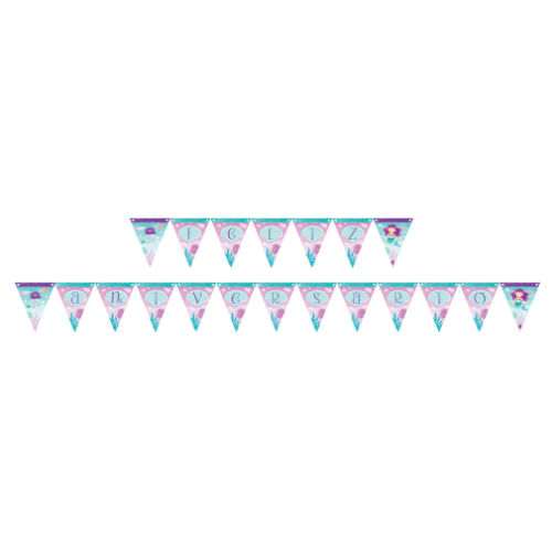 Faixa Feliz Aniversário Sereia Junco