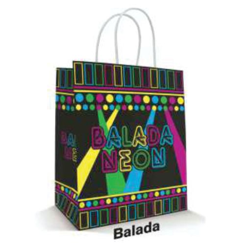 Sacola Papel Balada Neon 18x09x22 C/ 10 L E L