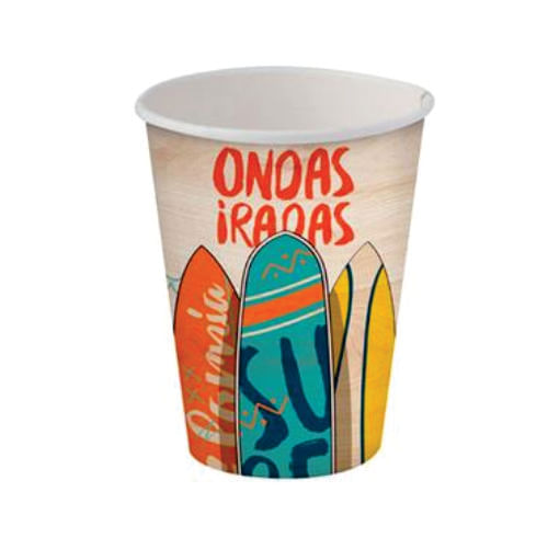 Copo Papel 180 Ml Surf C/ 8 Un Junco