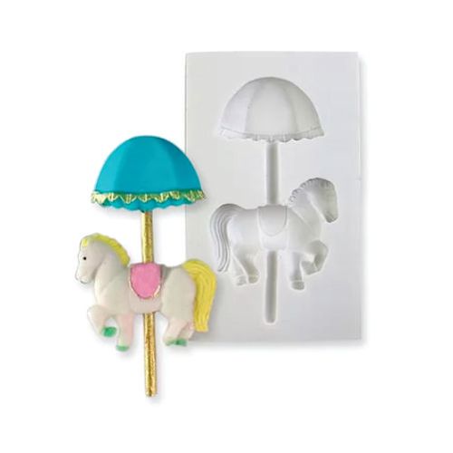 Molde Silicone Carrosel (117-02) Mzlcriaçoes