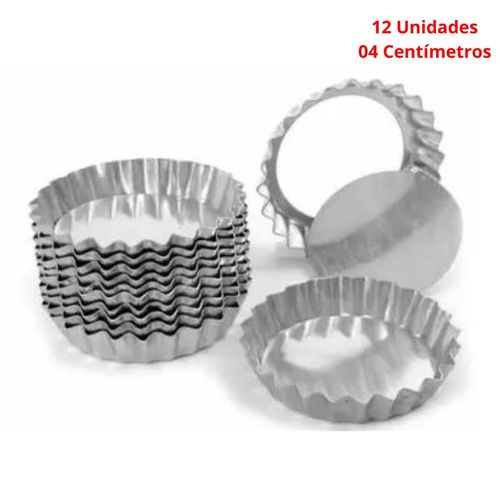 Forma Torta Crespa Fundo Falso 04 C/ 12 Un (0840) Caparroz