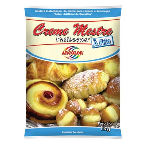 Creme Confeiteiro Instantaneo (A Frio) 1 Kg Arcolor