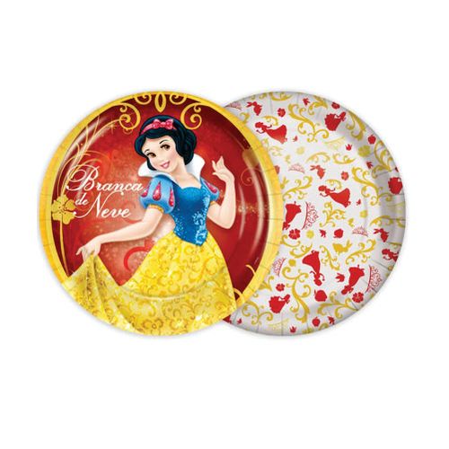 Prato 18 Cm Branca De Neve New C/ 8 Un Regina
