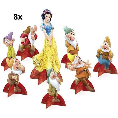 Decoração De Mesa Branca De Neve New C/ 8 Un Regina
