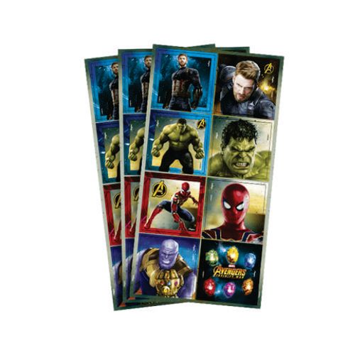 Adesivo Quadrado Avengers 3 C/ 24 Un Regina
