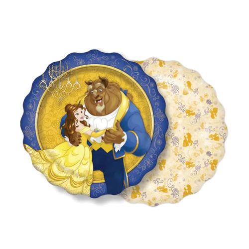 Prato 18 Cm Bela E A Fera C/ 8 Un Regina