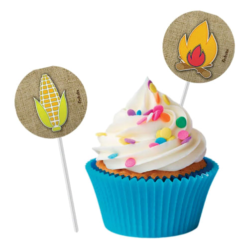 Bandeirinha Para Docinhos Festa Junina C/ 08 Unid. Festcolor