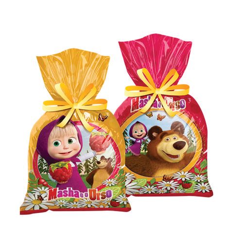 Sacola Plast. Masha E O Urso C/ 8 Un Regina