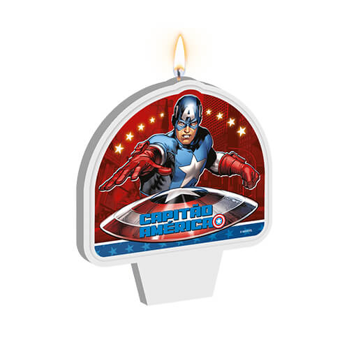 Vela Plana Capitão America Animação Regina