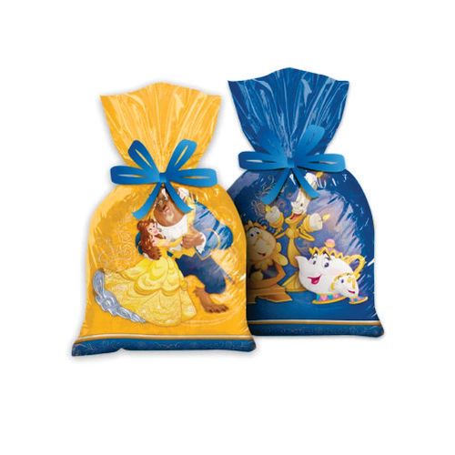 Sacola Plast. Bela E A Fera C/ 12 Un Regina