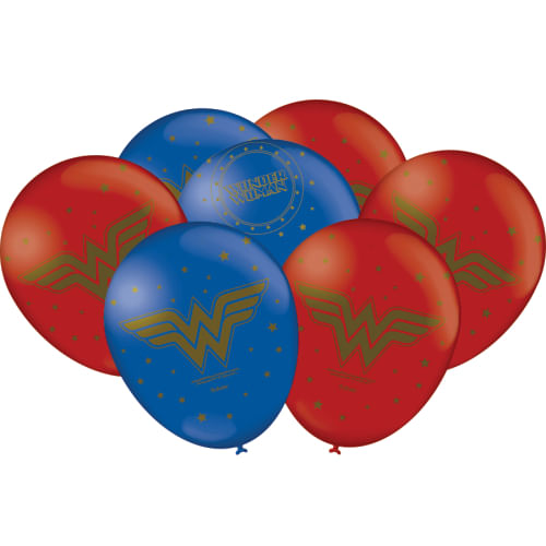 Balão Especial Mulher Maravilha N 9 C/ 25 Un Festcolor
