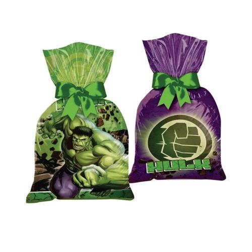 Sacola Plast. Hulk Animação C/ 8 Un Regina