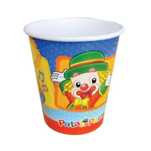 Copo Descartavél Papel 200 Ml Patati Patata Parabéns C/ 8 Un Festcolor