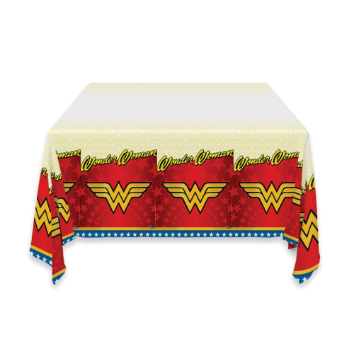 Toalha De Mesa Mulher Maravilha 1,20x1,80 Mt Festcolor