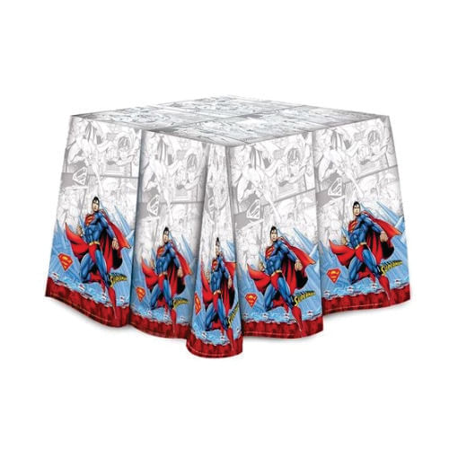 Toalha De Mesa Superman 1,20x1,80 Mt Festcolor