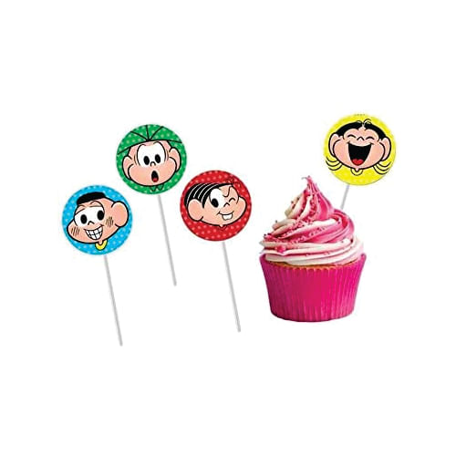 Bandeirinha P/ Docinhos Turma Da Mônica C/ 8 Un Festcolor