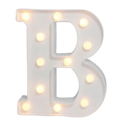 Luminaria Plastica Led Letra polBpol