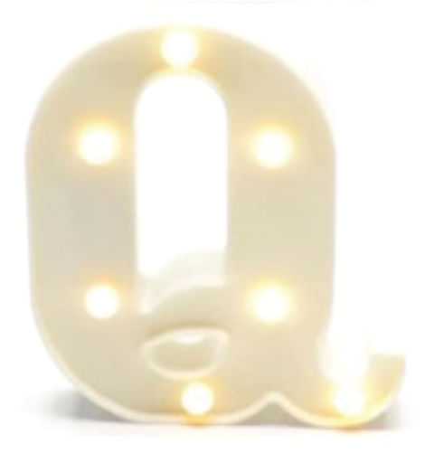 Luminaria Plastica Led Letra polQpol