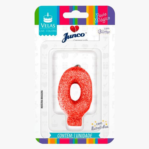 Vela Aniversário Live C/ Glitter Pink Junco
