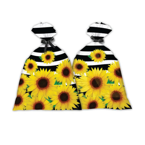 Sacola Plast. Girassol C/ 8 Un Festcolor