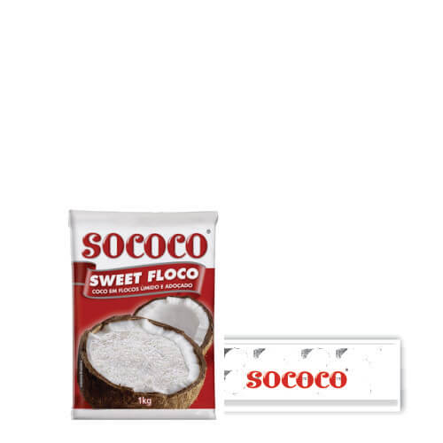 Coco Flocado Sweet Floco 12x1 Kg Sococo (Fardo)
