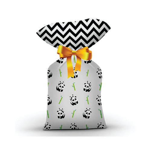 Sacola Plast. Panda C/ 8 Un Junco