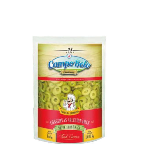 Azeitona Verde Fatiada Pouch 1,01 Kg Campo Belo