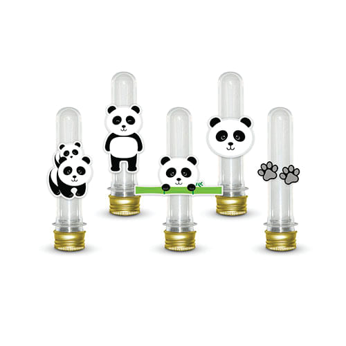 Cartela Aplique Panda C/ 18 Pçs Junco