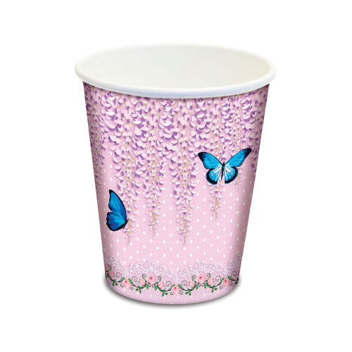 Copo Papel 180 Ml Bosque C/ 8 Un Junco